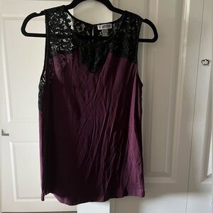 ⭐️2/30 | Chelsea 28 | Lot of 2 | Berry and Black Sleeveless Blouses | Size Small